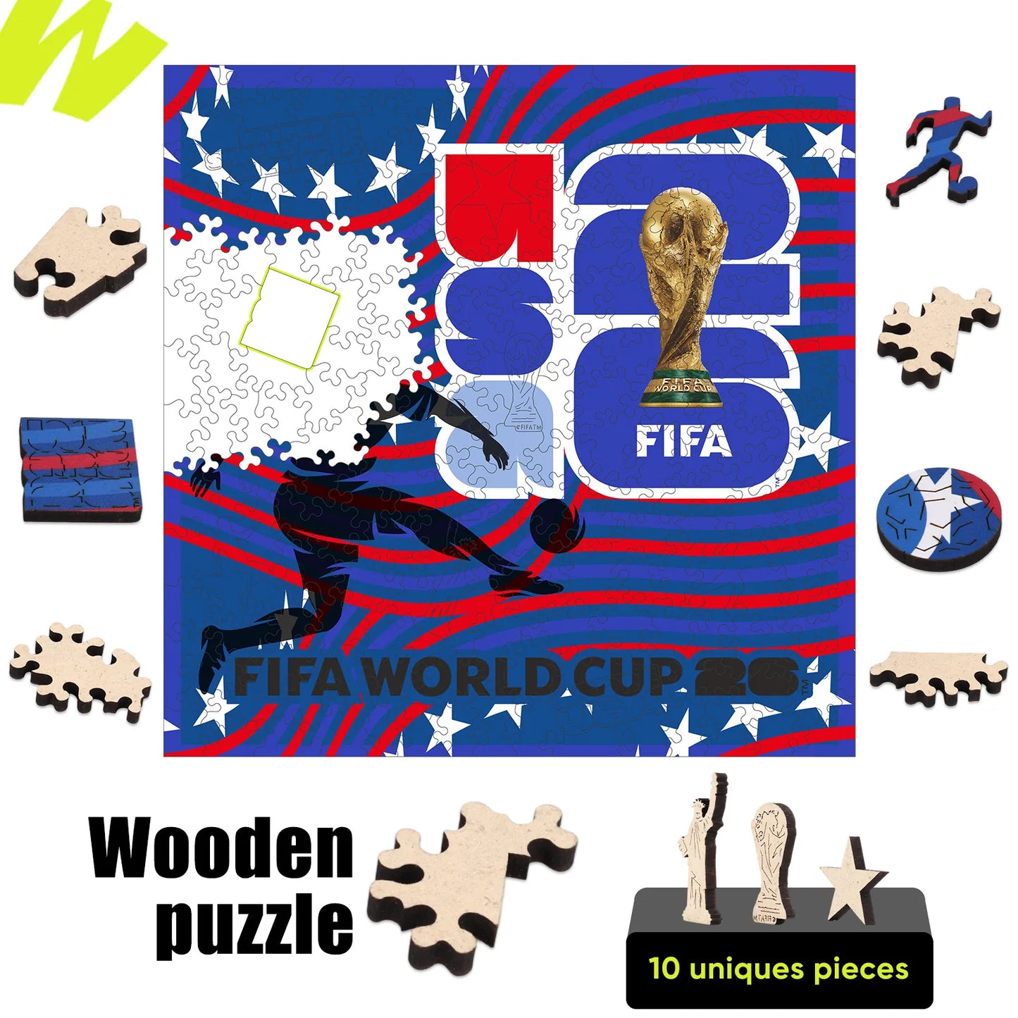Officially licensed World Cup 2026 USA host poster puzzle