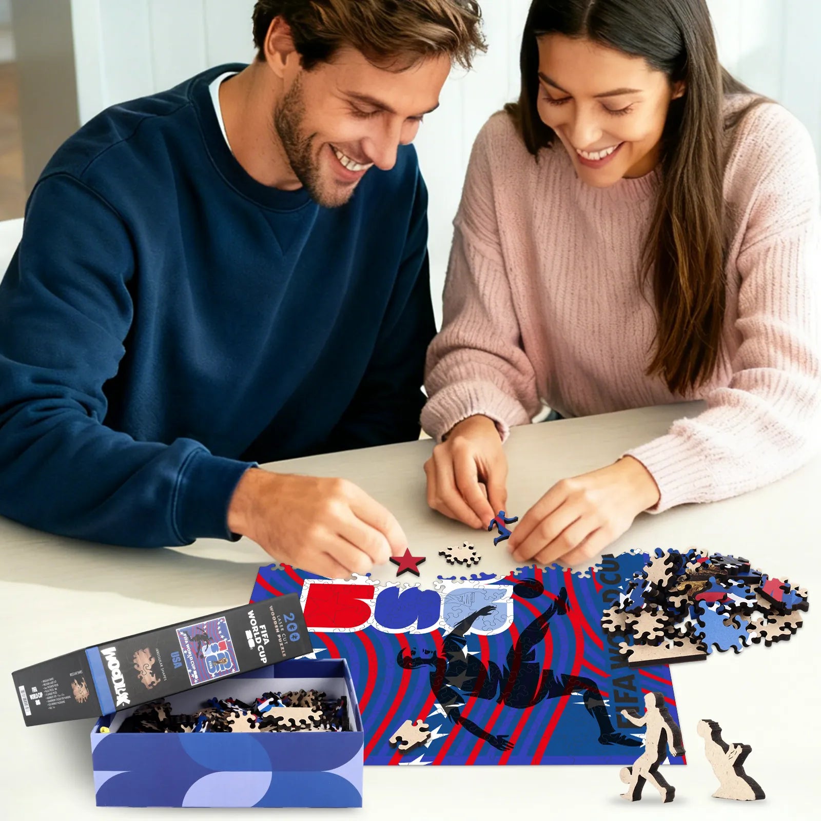 FIFA 2026 USA host wooden jigsaw puzzle – 200 piece edition