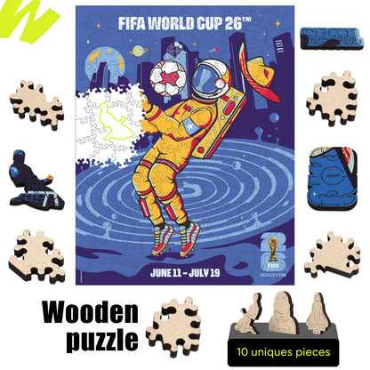 Officially licensed World Cup 2026 Houston city poster puzzle