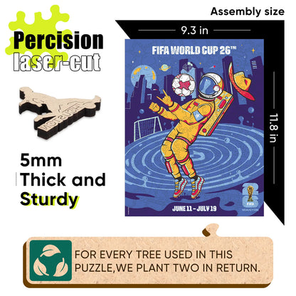 Wooden jigsaw puzzle gift – FIFA World Cup 2026 Houston