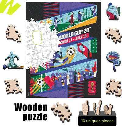Officially licensed World Cup 2026 Kansas City poster puzzle