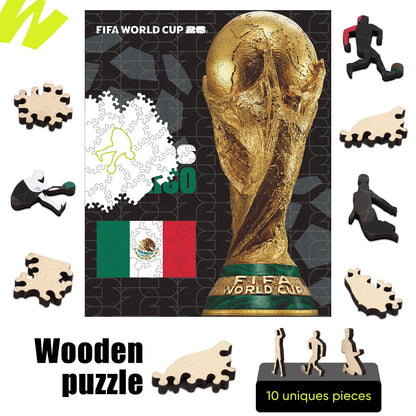 Officially licensed World Cup 2026 Mexico trophy poster puzzle