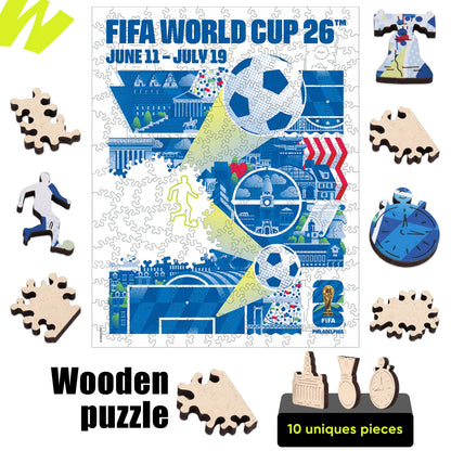 FIFA World Cup 2026 Philadelphia poster puzzle detail