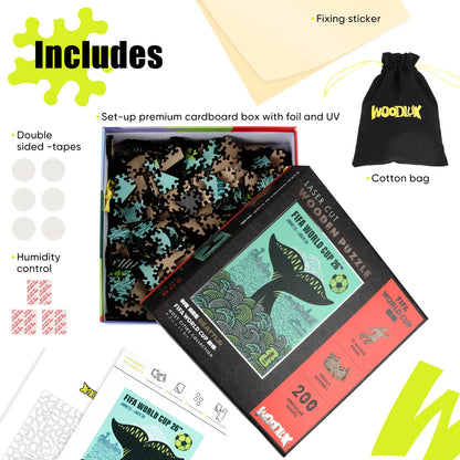 Officially licensed World Cup 2026 Seattle city poster puzzle