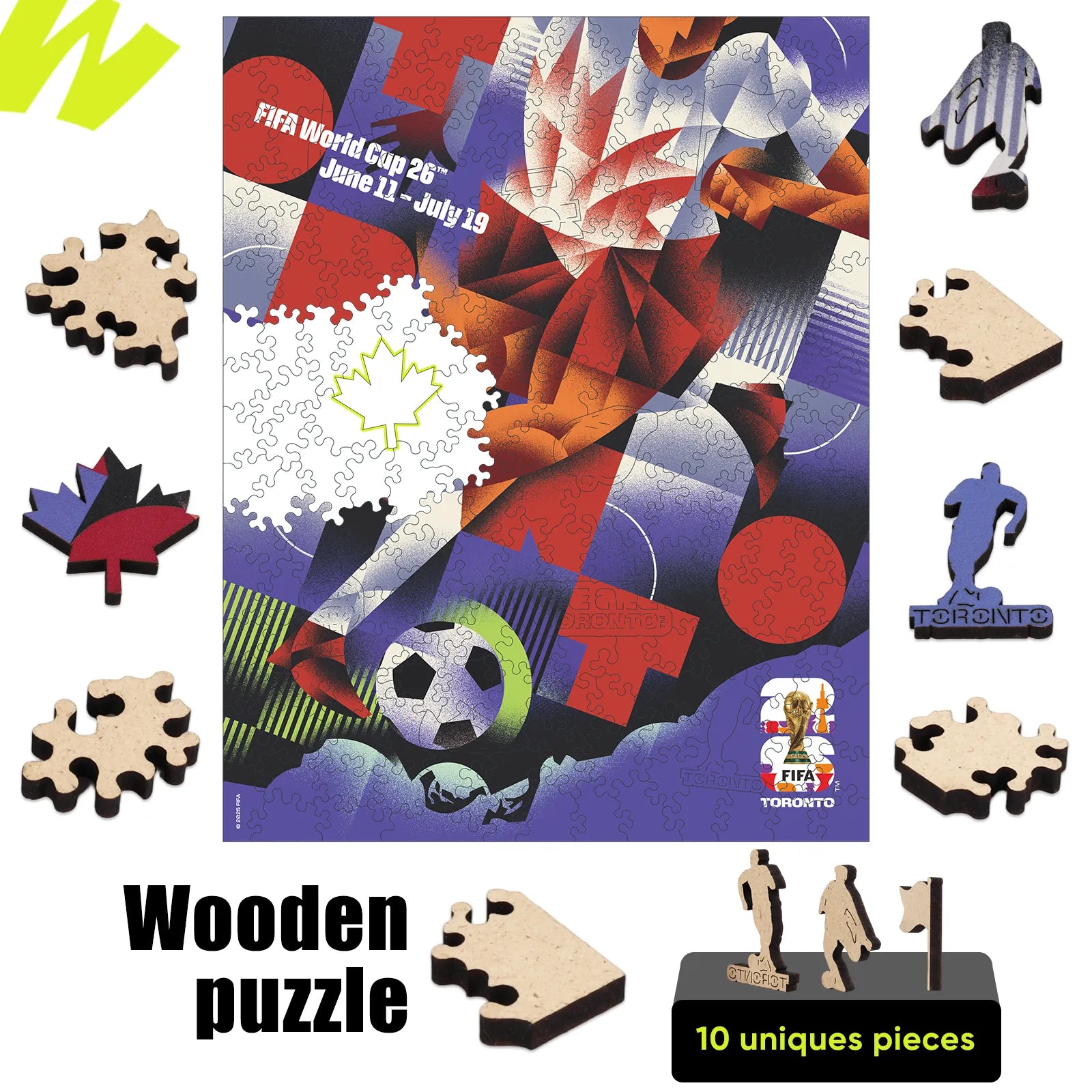 FIFA World Cup 2026 Toronto poster puzzle detail