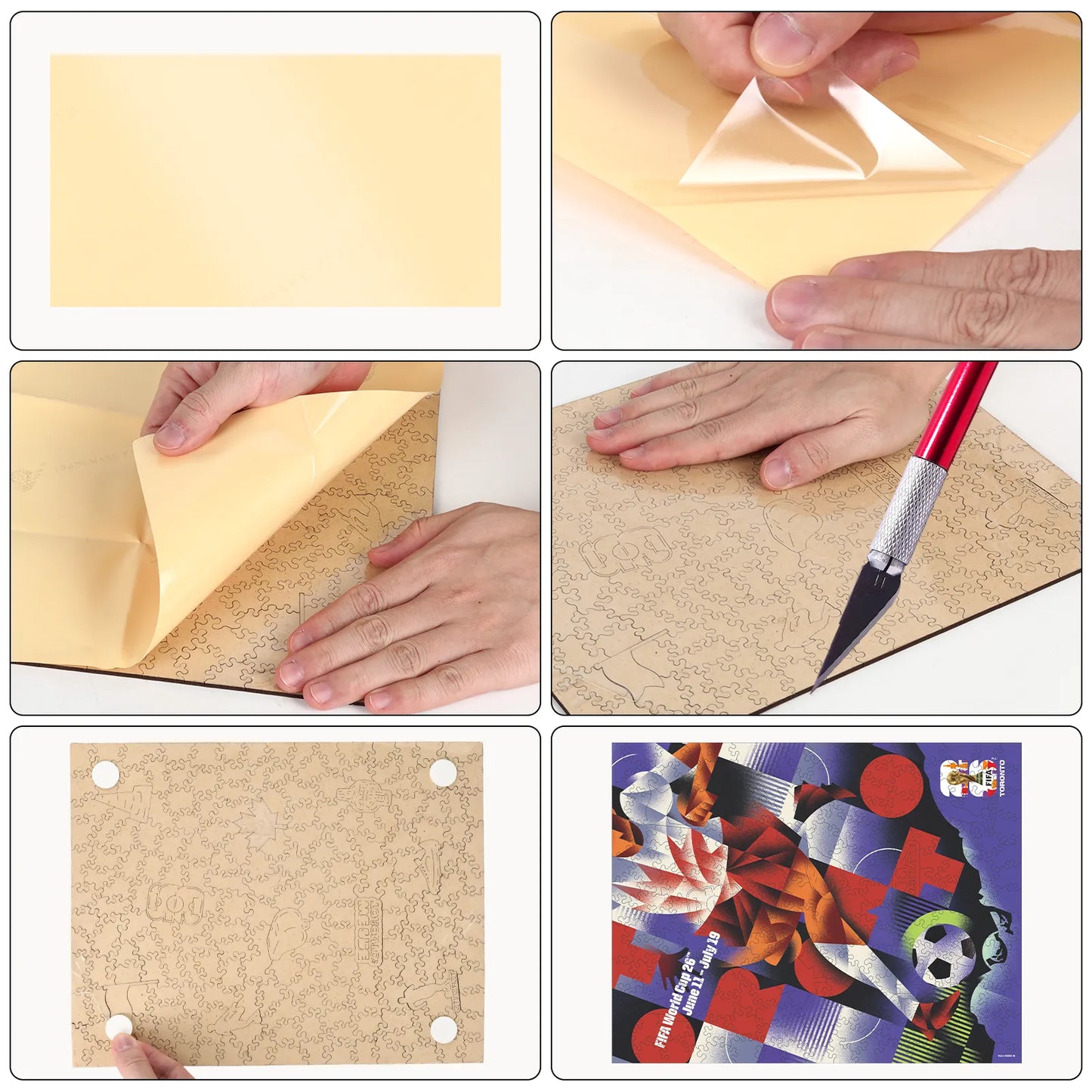 World Cup 2026 Toronto wooden jigsaw puzzle – soccer fan gift