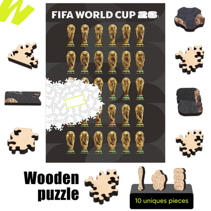 Officially licensed World Cup 2026 trophy poster puzzle