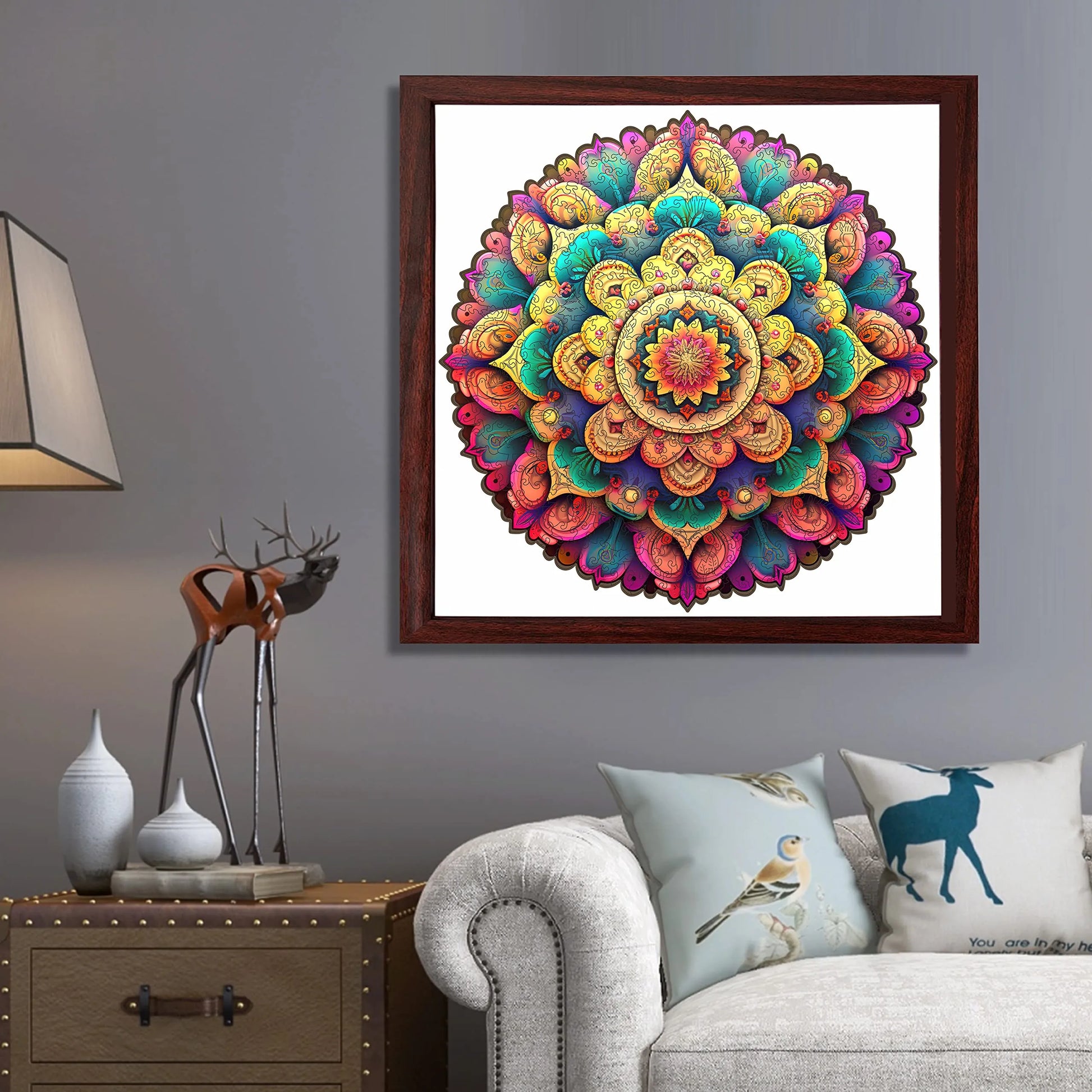 Floral wooden jigsaw puzzle – flower design by WoodAha