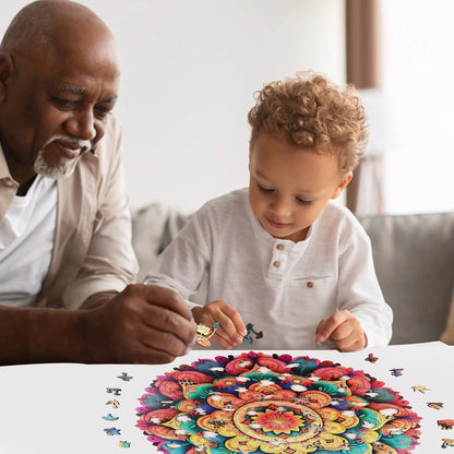 Flower wood puzzle for adults – 500 piece edition