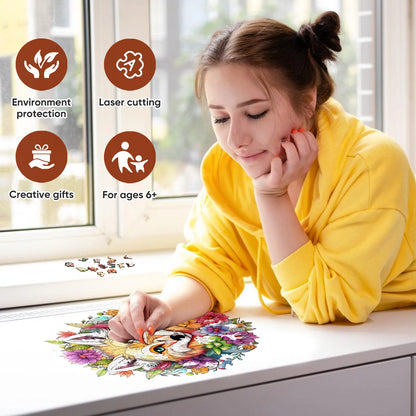 Fox wood puzzle for adults – 200 and 500 piece options