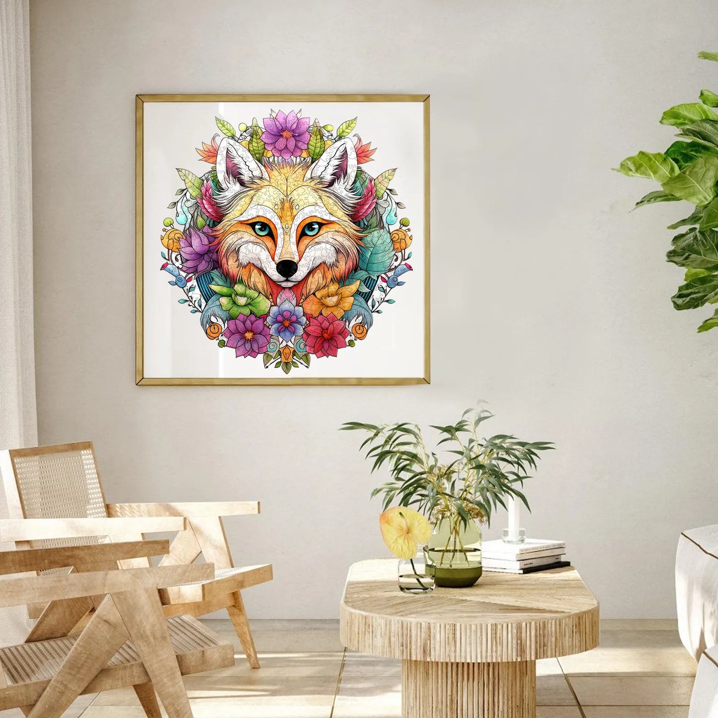 Woodland wooden jigsaw puzzle – fox design by WoodAha