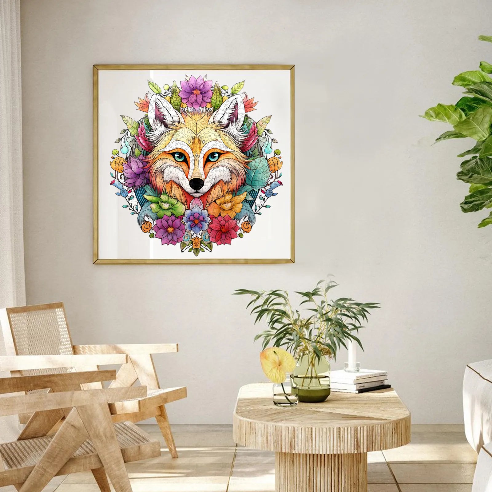 Woodland wooden jigsaw puzzle – fox design by WoodAha
