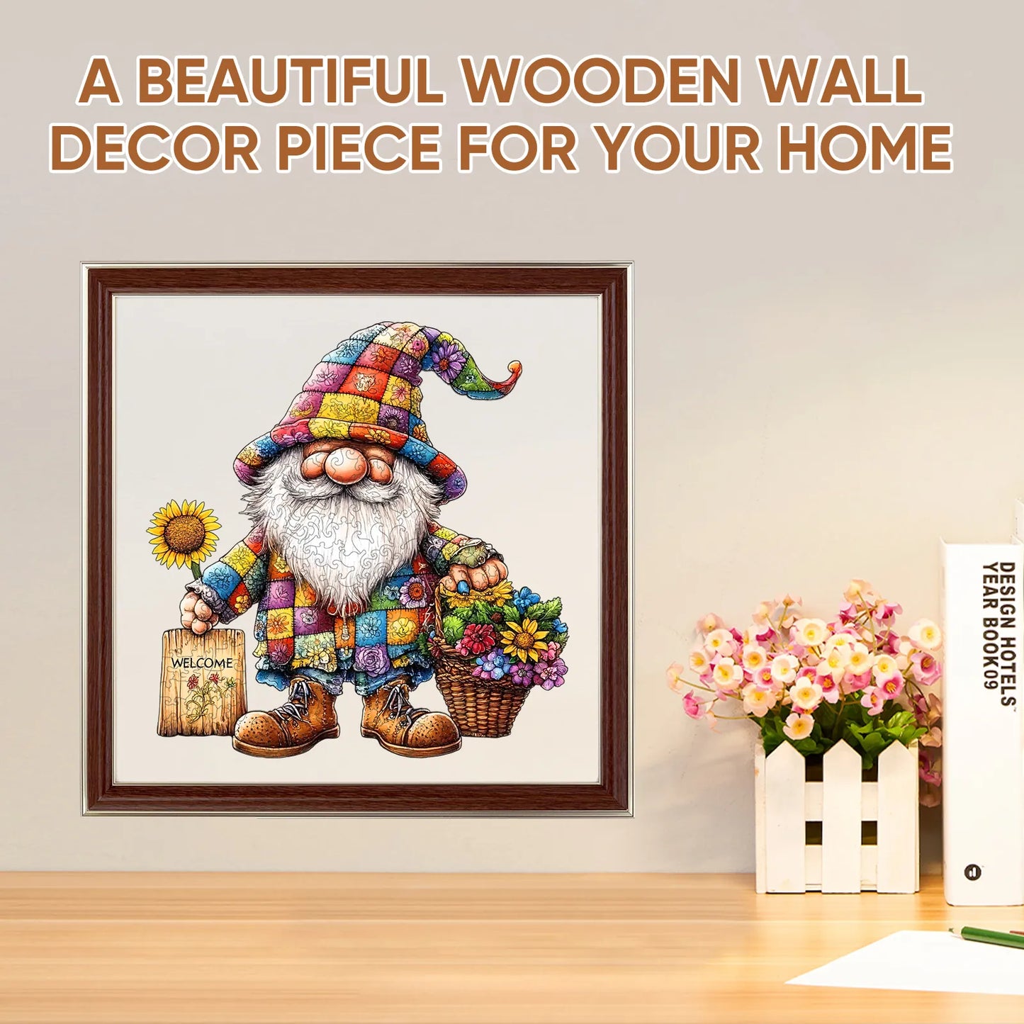 Fantasy wooden jigsaw puzzle – gnomes design by WoodAha