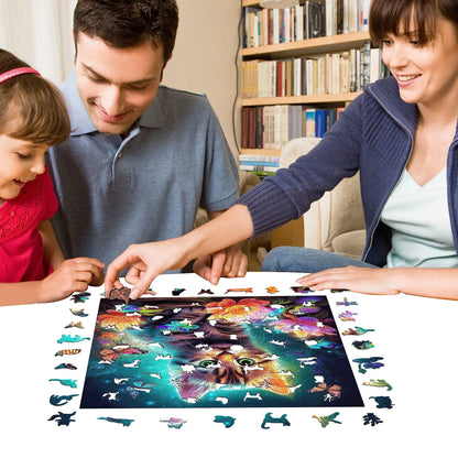 Kitten wood puzzle – 200 and 500 piece options