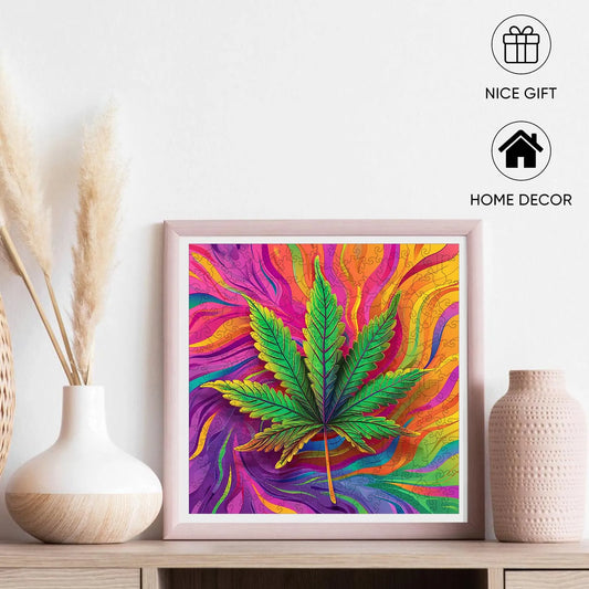 Botanical wooden jigsaw puzzle – leaf design by WoodAha