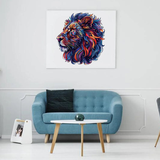 Big cat wooden jigsaw puzzle – Lion II design by WoodAha