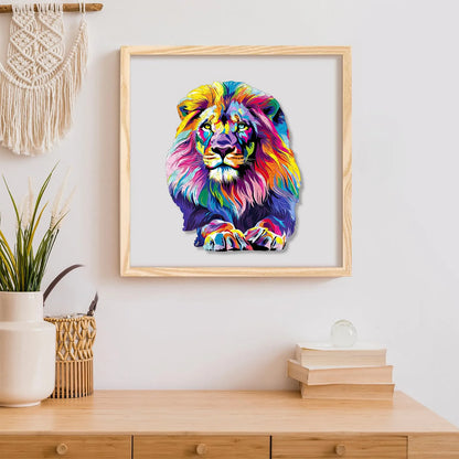 Wildlife wooden jigsaw puzzle – lion design by WoodAha