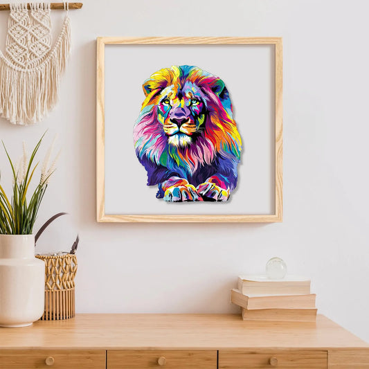 Wildlife wooden jigsaw puzzle – lion design by WoodAha