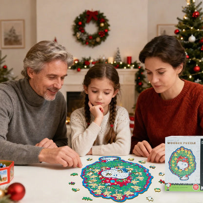 Snoopy Merry Moments wooden jigsaw puzzle – officially licensed product