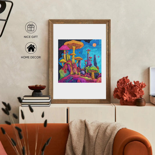 Woodland fungi wooden jigsaw puzzle – mushrooms design by WoodAha
