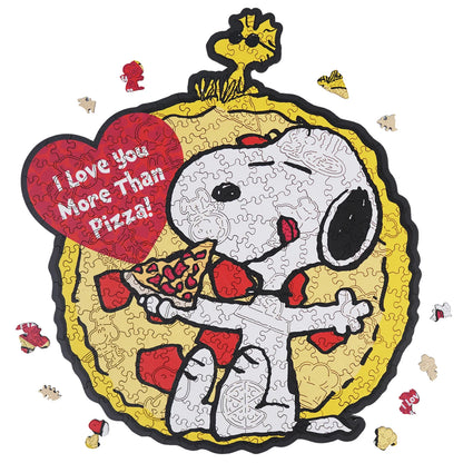 Officially licensed Snoopy One Slice At A Time wooden jigsaw puzzle