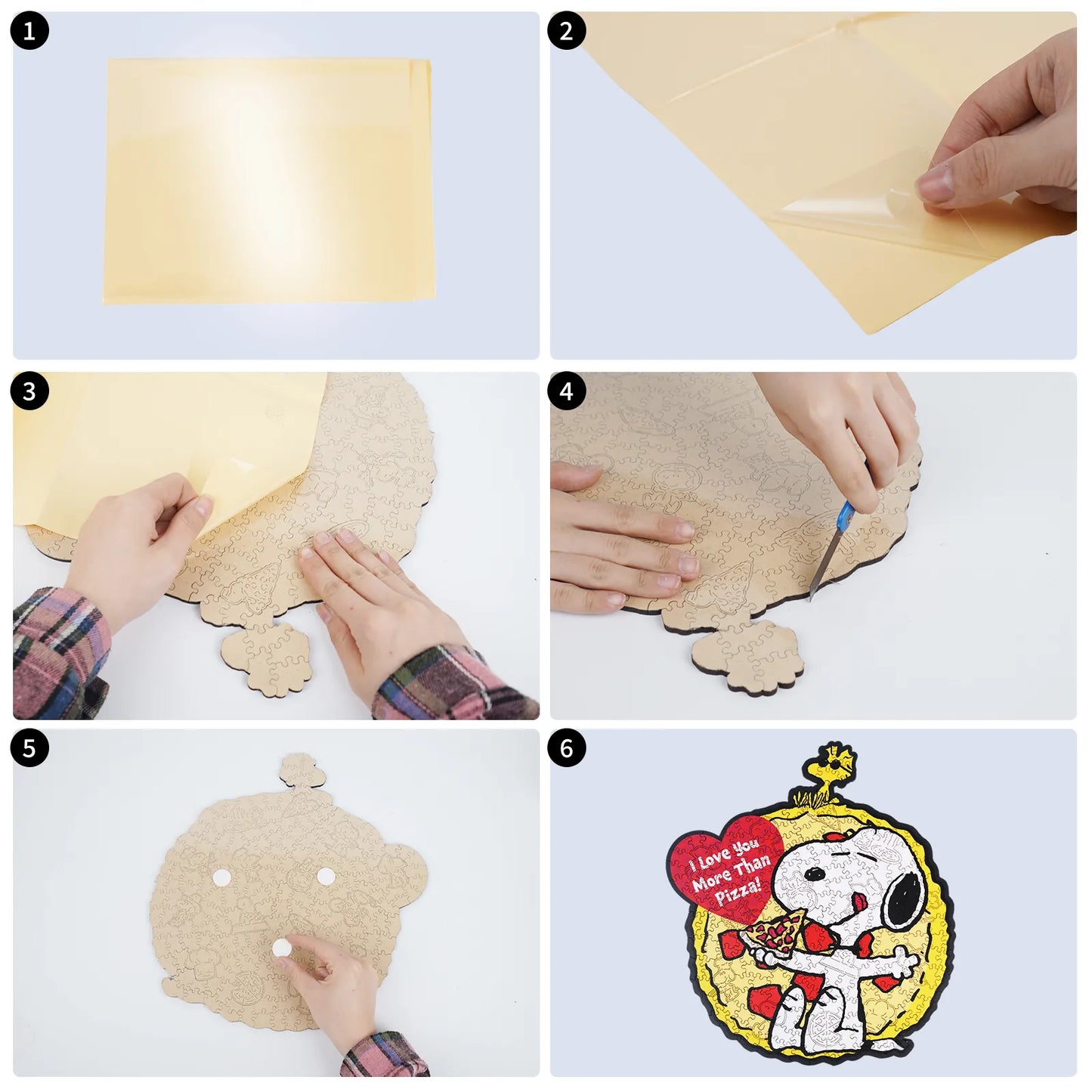 Snoopy One Slice At A Time wooden jigsaw puzzle – officially licensed product