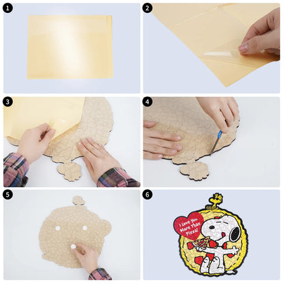 Snoopy One Slice At A Time wooden jigsaw puzzle – officially licensed product