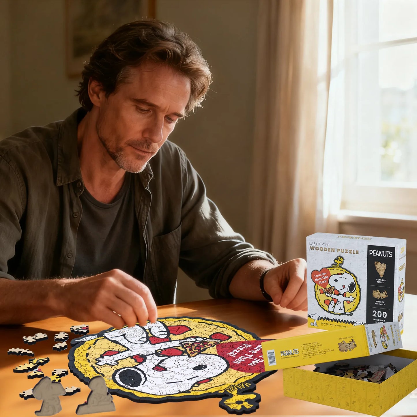Snoopy One Slice At A Time wooden puzzle – 200 piece edition