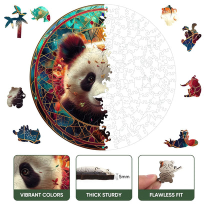 Wooden jigsaw puzzle gift – panda design