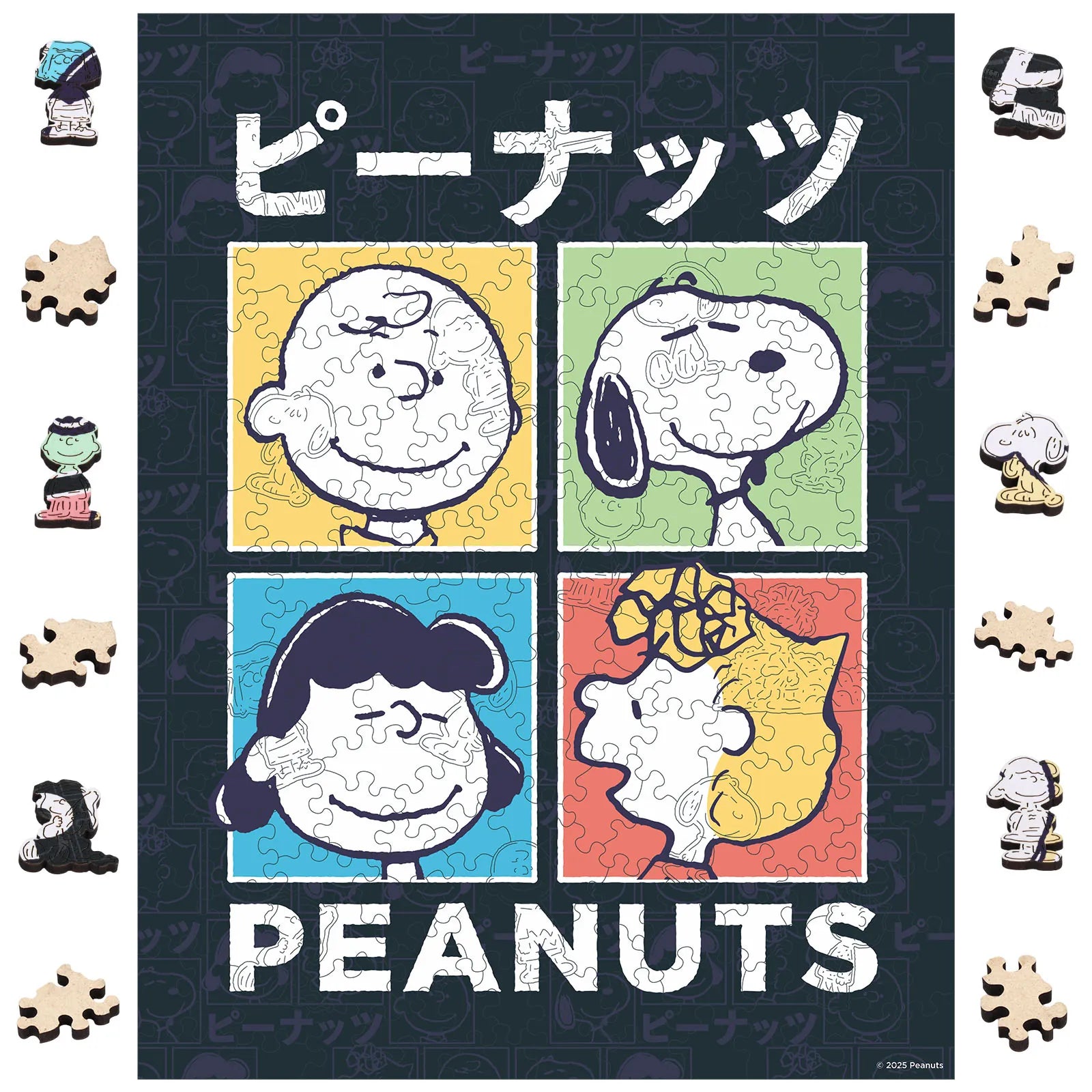 Officially licensed Snoopy Pop Art wooden jigsaw puzzle