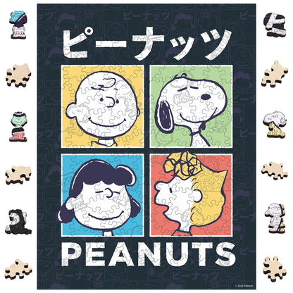 Officially licensed Snoopy Pop Art wooden jigsaw puzzle