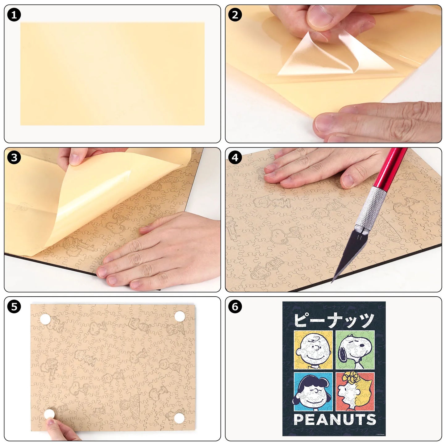 Snoopy Pop Art wooden jigsaw puzzle – officially licensed product