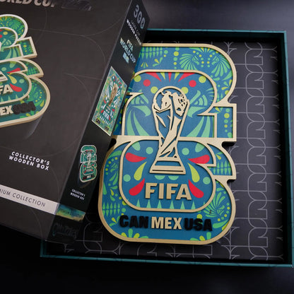 FIFA 2026 Mexico host logo luxury puzzle – packaging view