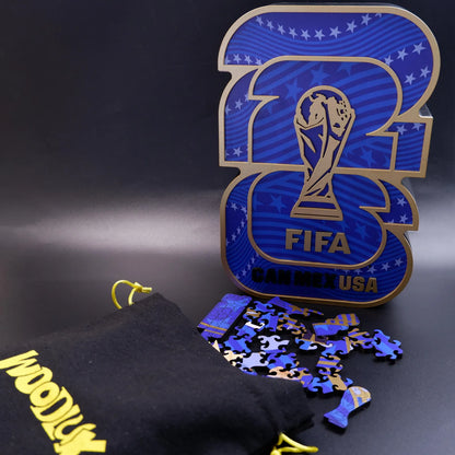 FIFA 2026 USA logo luxury wooden jigsaw puzzle – 300 piece edition