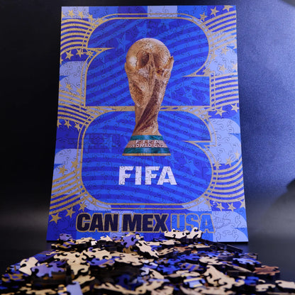FIFA World Cup 2026 USA host logo puzzle detail