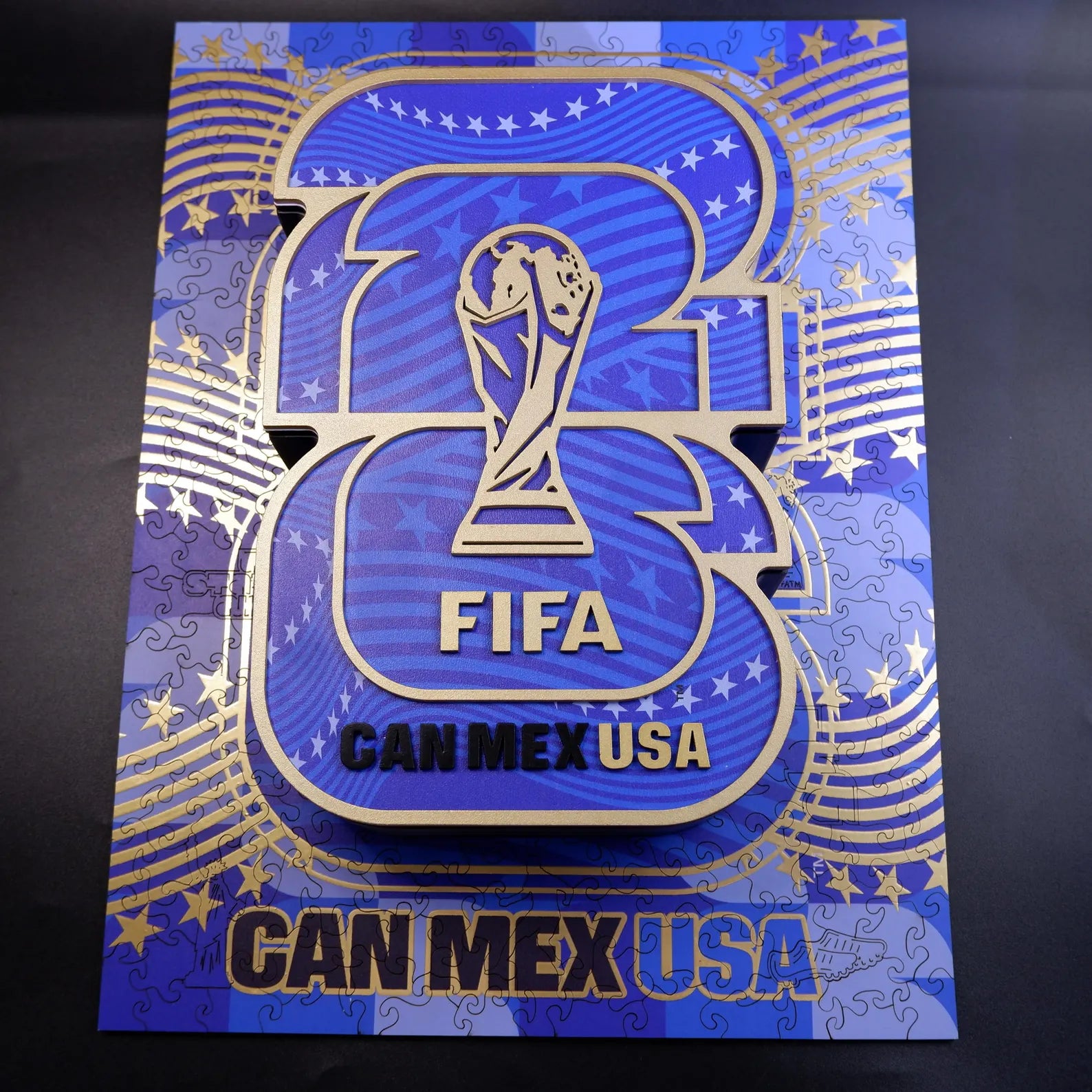 FIFA 2026 USA host logo luxury puzzle – packaging view