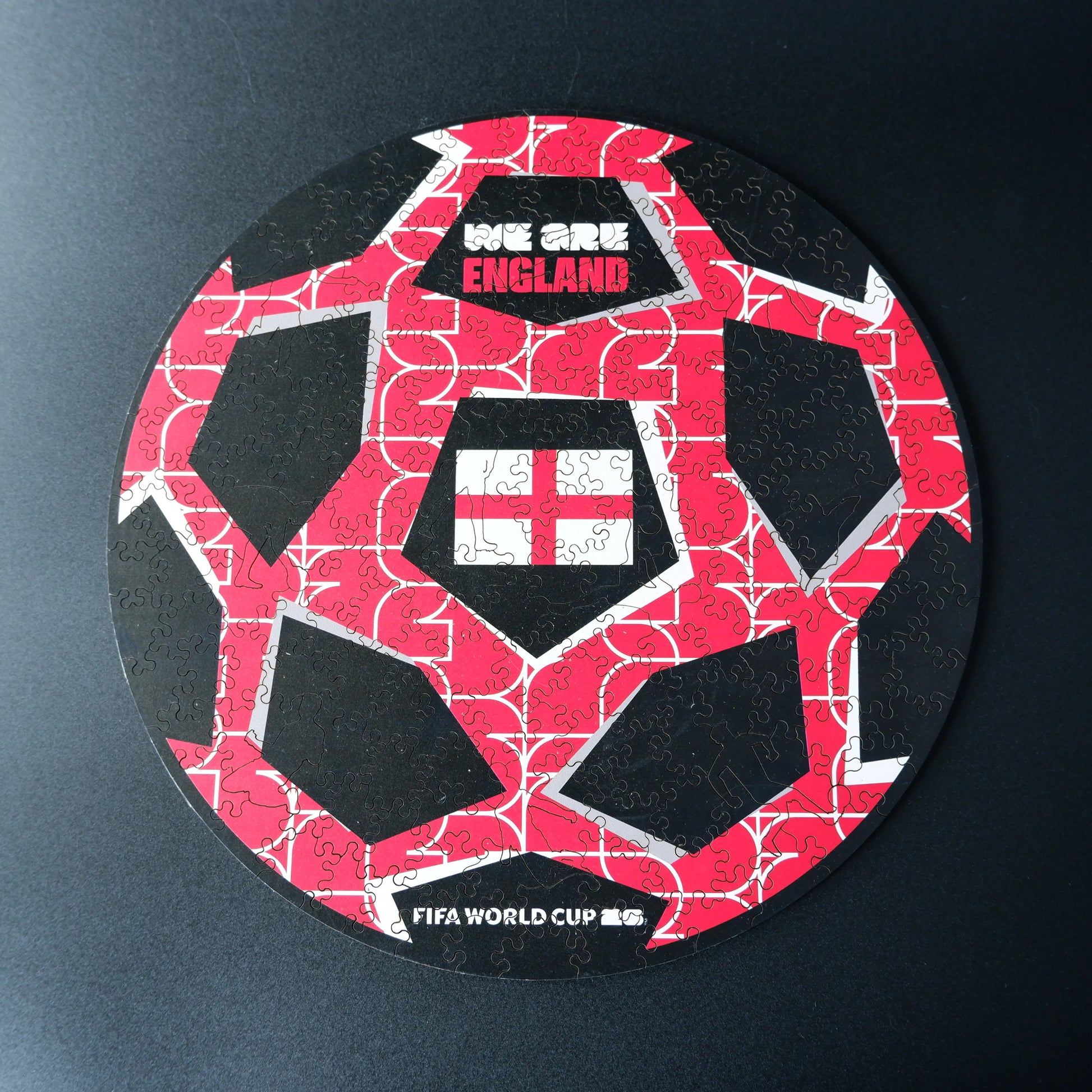 FIFA World Cup 2026 England ball wooden jigsaw puzzle – officially licensed