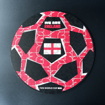 FIFA World Cup 2026 England ball wooden jigsaw puzzle – officially licensed