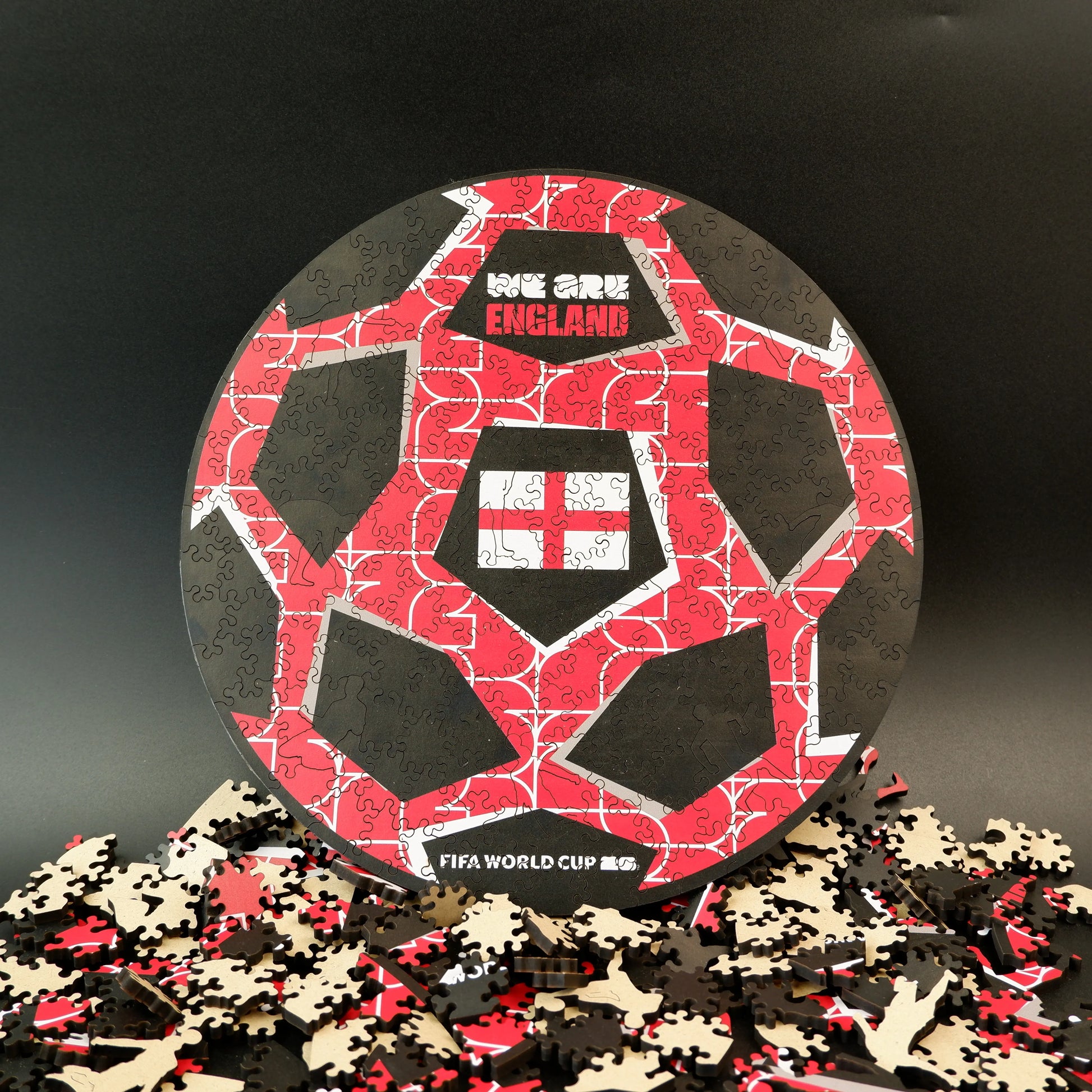 Wooden jigsaw puzzle gift – FIFA World Cup 2026 England ball