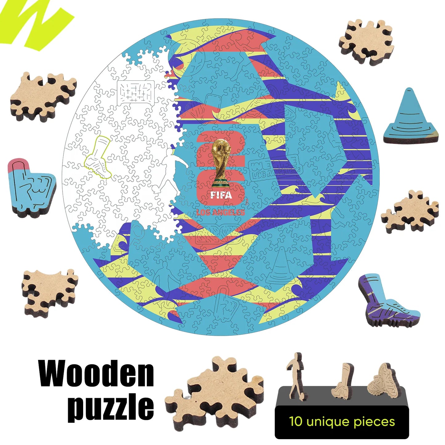 FIFA World Cup 2026 Los Angeles ball puzzle detail