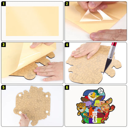 World Cup 2026 mascots 26 wooden jigsaw puzzle – family gift