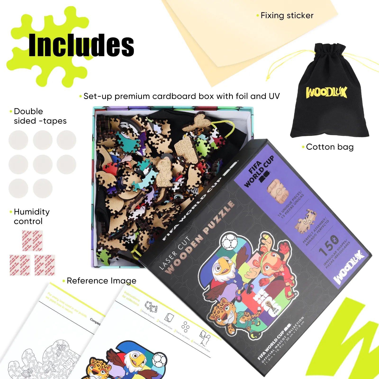 Officially licensed World Cup 2026 mascots 26 puzzle