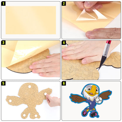 World Cup 2026 USA mascot wooden jigsaw puzzle – family fan gift