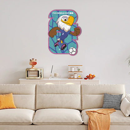 World Cup 2026 wooden puzzle – USA mascots 26 design