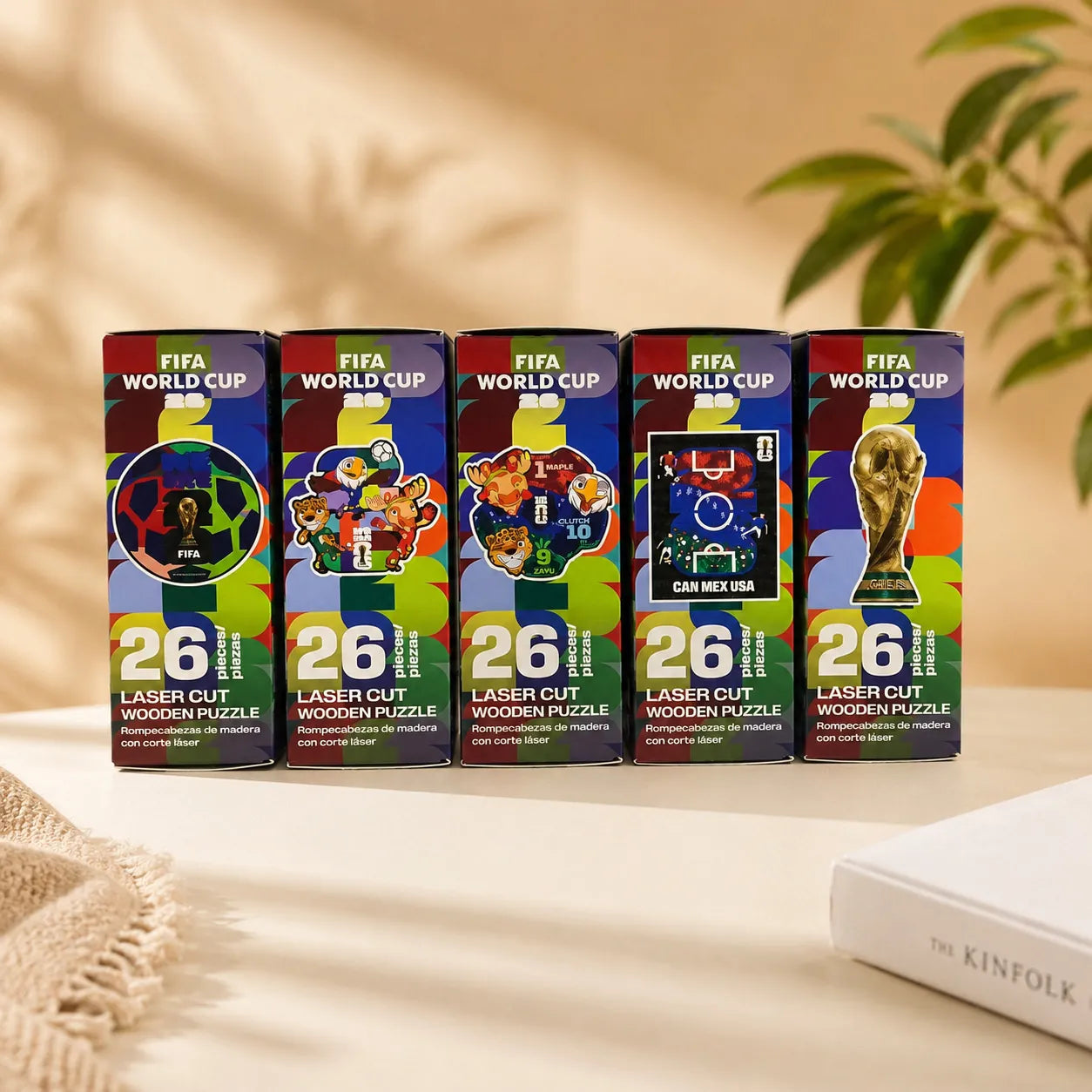 FIFA World Cup 2026 USACANMEX host logo mini puzzle detail