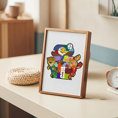 World Cup 2026 wooden puzzle – host cities mosaic mini design