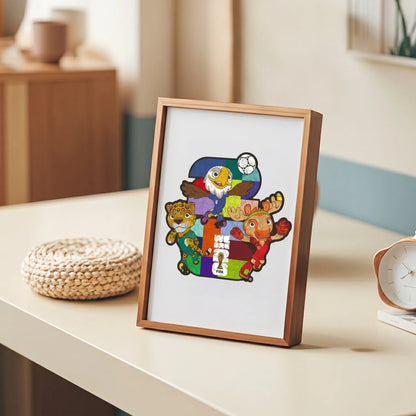 World Cup 2026 wooden puzzle – host cities mosaic mini design