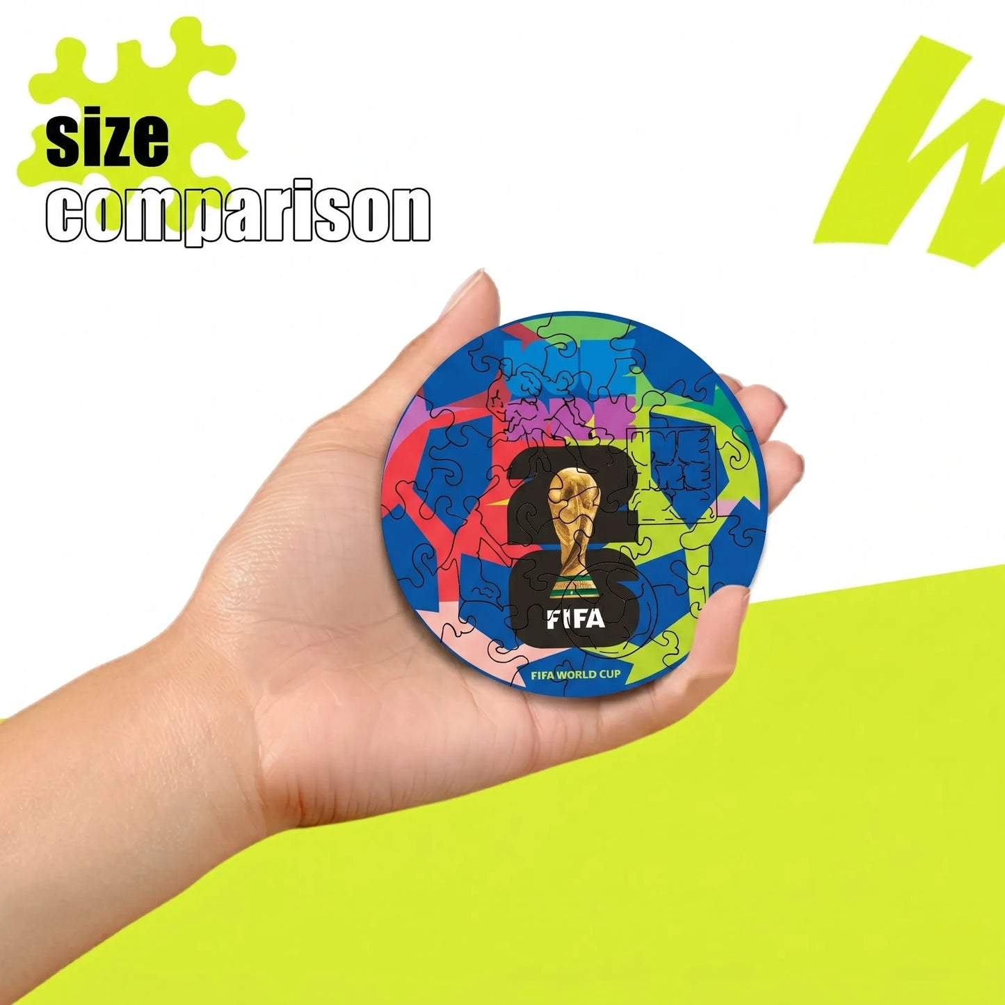 World Cup 2026 We Are 26 mini wooden jigsaw puzzle – quick-build gift