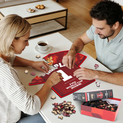 FIFA 2026 Canada jersey wooden jigsaw puzzle – 200 piece edition