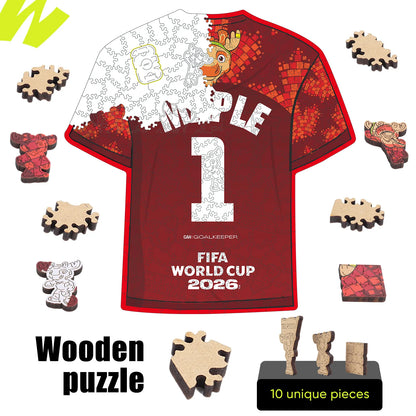 FIFA World Cup 2026 Canada jersey puzzle detail